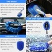 26 Pcs Car Detailing Brush Set Car Wash Kit Auto Detailing Drill Brush Buffing Sponge Pads Kit Car Cleaning Tools Kit-Drill Not Included