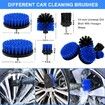 26 Pcs Car Detailing Brush Set Car Wash Kit Auto Detailing Drill Brush Buffing Sponge Pads Kit Car Cleaning Tools Kit-Drill Not Included