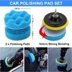 26 Pcs Car Detailing Brush Set Car Wash Kit Auto Detailing Drill Brush Buffing Sponge Pads Kit Car Cleaning Tools Kit-Drill Not Included