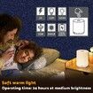 Rechargeable Mini Night Light, Soft Warm Dim Lamp, Small Cordless Touch Night Light for Baby Nursery, Bedroom, Hallway