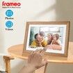 10.1 Inch Smart WiFi Digital Photo Frame 1280x800 IPS LCD Touch Screen,Auto-Rotate Portrait and Landscape,Built in 16GB Memory,Share Moments Instantly via Frameo App from Anywhere (Wooden)