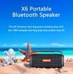 Portable Bluetooth Speaker, Waterproof Wireless Outdoor Speaker with 20W Loud Stereo Sound for Bluetooth Black