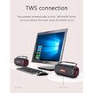 Portable Bluetooth Speaker, Waterproof Wireless Outdoor Speaker with 20W Loud Stereo Sound for Bluetooth Black