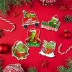 24pcs Grinch Christmas Ornaments for Tree Decorations Christmas Ornaments Resin Miniatures for Craft Christmas Decor