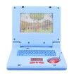 Laptop Educational Learning Computer, Simulator Notebook Toy Intelligence Early Education With Light And Music Child Gift , LCD Screen, Keyboard and Mouse Included (Blue)