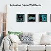 HD Art Frame Pixel Display, APP Cellphone Control Display with 64X64 Programmable LED Screen for Home Decoration, Business Adver