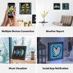 HD Art Frame Pixel Display, APP Cellphone Control Display with 64X64 Programmable LED Screen for Home Decoration, Business Adver