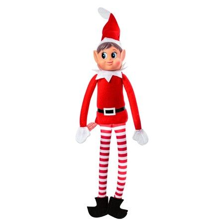 40cm Christmas Elf Behaving Badly Plush Toy | Elfette Novelty Long Bendy Naughty Girl Christmas Doll