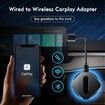 Wireless CarPlay Adapter for iPhone,Wireless CarPlay Dongle,Plug & Play,Convert Wired to Wireless CarPlay Adapter for 2016+ OEM Wired CarPlay Cars Model