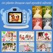 Kids Digital Camera with SD Card 32GB Portable Camera Selfie Digital Dual Lens Camera Birthday Gift for Kids (Blue)