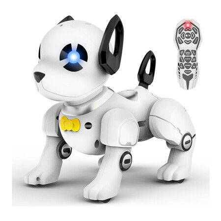 Remote Control Robot Dog Toy, RC Dog Programmable Smart Interactive Robotic Pets for Boys Girls Toy Age 3+