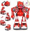 TEM Toys 5 in1 Take Apart and Building Rescue Robot Toys Educational Toys for Kids 4-8 Birthday Gift for 4+ Year Old Boys