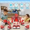 TEM Toys 5 in1 Take Apart and Building Rescue Robot Toys Educational Toys for Kids 4-8 Birthday Gift for 4+ Year Old Boys