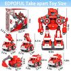 TEM Toys 5 in1 Take Apart and Building Rescue Robot Toys Educational Toys for Kids 4-8 Birthday Gift for 4+ Year Old Boys