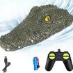 Remote Control Boat, Electric RC Alligator Boat 2.4G High-Speed Simulation Crocodile Head Water Toys Waterproof Prank Toy for Pools and Lakes