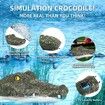 Remote Control Boat, Electric RC Alligator Boat 2.4G High-Speed Simulation Crocodile Head Water Toys Waterproof Prank Toy for Pools and Lakes