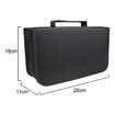 128 CD Storage Capacity Portable Storage Holder for Home Car CD Protective Case (Black)