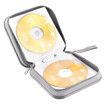 CD Case, DVDs Wallet Holder, CD DVD Case Wallet 40 Discs Heavy Duty Bag Binder Storage Booklet Album (Silver)