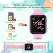 Smartwatch Children's Watch, Waterproof Music Smartwatch for Boys and Girls Pink