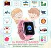 Smartwatch Children's Watch, Waterproof Music Smartwatch for Boys and Girls Pink