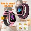 4G Smart Watch for Kids with SIM Card, Kids Phone Smartwatch GPS Tracker for 4 to 12 Boys Girls Pink