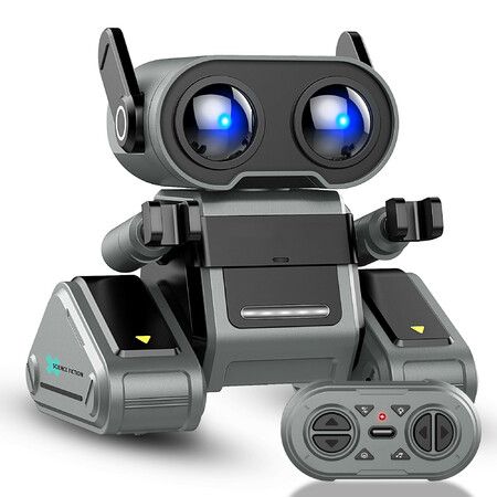 Robot Toys Rechargeable RC Robot for Boys Girls Remote Control Toy with  Music LED Eyes Dance Move Gift for Children Age 3 Year