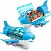 Airplane Toys for Kids, Bump and Go Action for Boys and Girls 3-12 Years Old Blue