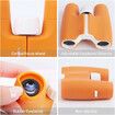 Binoculars for Kids, 6x21 High Resolution for Kids 3-12 Compact Kids Binoculars for Bird Watching Hiking Camping Travel(Orange)