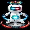 Musical Walking Dancing Robot Toy for Kids, Flashing Lights, 360° Body Spinning, Toddlers Bosys Girls Fun Toy Figure