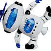 Musical Walking Dancing Robot Toy for Kids, Flashing Lights, 360° Body Spinning, Toddlers Bosys Girls Fun Toy Figure