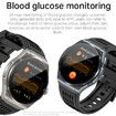 Newest Smart Watch Bluetooth Call Amoled Screen Ecg Blood Sugar Uric Acid Blood Lipid Body Temperature Radiation Level Color Black