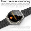 Newest Smart Watch Bluetooth Call Amoled Screen Ecg Blood Sugar Uric Acid Blood Lipid Body Temperature Radiation Level Color Black