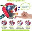 Dinosaur Headlamp for Kids Outdoor LED Dinosaur Headlight for Kids Sound and Mute Mode Kids Flashlight Toy Camping Accessories Christmas Gifts