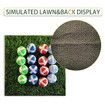 Indoor Outdoor Golf Games for Adults, Large Golf Chipping Game Mat with Chipping Mat and 16 Grip Balls, Golf Game for Home Backyard Office