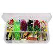 Fishing Lures Kit, Fishing Bait Tackle Including Crankbaits Plastic Worms Hard Metal Minnow Pencil Frogs VIB Jigs Hook Fishing Gears