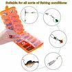 230pcs Fishing Accessories Kit, Including Jig Hooks, Bullet Bass Casting Sinker Weights, Fishing Swivels Snaps, Sinker Slides, Fishing Set with Tackle Box