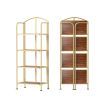 Levede Display Shelf  Bookshelf Foldable Bookcase  Kitchen Office Storage 4 Tier