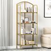 Levede Display Shelf  Bookshelf Foldable Bookcase  Kitchen Office Storage 4 Tier