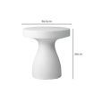 Levede Side Table Terrazzo Coffee Tables Minimalist Sofa Bed Round White 50cm