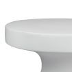 Levede Side Table Terrazzo Coffee Tables Minimalist Sofa Bed Round White 50cm