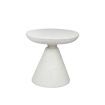 Levede Side Table Terrazzo Coffee Tables Modern Hourglass Stool Stand Beige 51cm