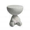 Levede Side Table Terrazzo Coffee Tables  Human Shape Bed Sofa Concrete Beige