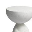 Levede Side Table Terrazzo Coffee Tables  Human Shape Bed Sofa Concrete Beige