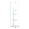 Stacked Display Cabinet Tempered Glass  4 Tier Shelves Lockable Magnetic Door