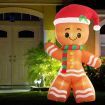 Santaco Christmas Inflatable Gingerbread Man 2.4M Xmas Decor LED Lights Outdoor