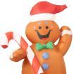 Santaco Christmas Inflatable Gingerbread Man 1.5M Xmas Decor LED Lights Outdoor