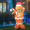 Santaco Christmas Inflatable Gingerbread Man 1.5M Xmas Decor LED Lights Outdoor