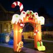 Santaco Christmas Inflatable Lighted 3M Xmas Penguin Garden Outdoor Decoration