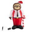 Santaco Christmas Inflatable Sloth 1.8M Xmas Party Decoration LED Lights Outdoor