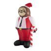 Santaco Christmas Inflatable Sloth 1.8M Xmas Party Decoration LED Lights Outdoor